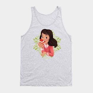 Cake & Strawberries Tank Top